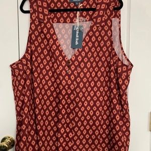 NWT ModCloth Sleeveless Blouse 4X
